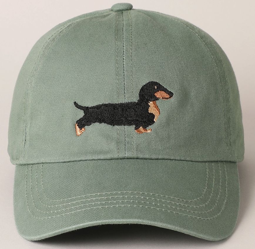 Dachshund Embroidered Baseball Cap Dachshund Embroidered Baseball Cap