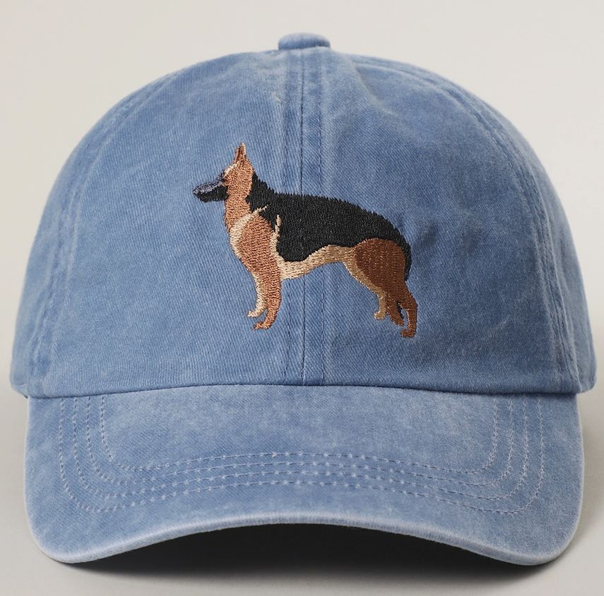 German Shepherd Embroidery Cap German Shepherd Embroidery Cap