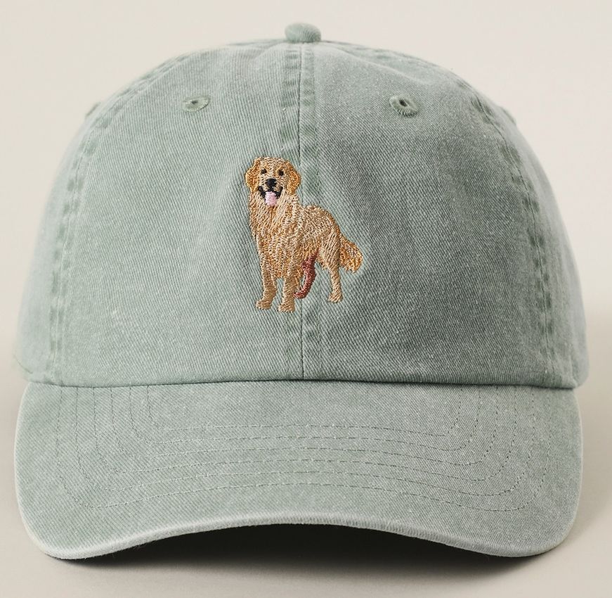 Golden Retriever Embroidered Baseball Cap Golden Retriever Embroidered Baseball Cap