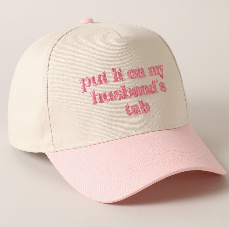 Put It On My Husband's Tab Canvas Cap Put It On My Husband's Tab Canvas Cap