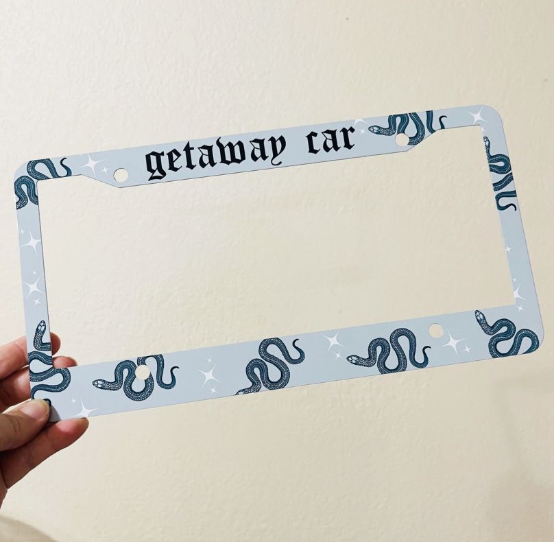 Get away car - License Plate Frame