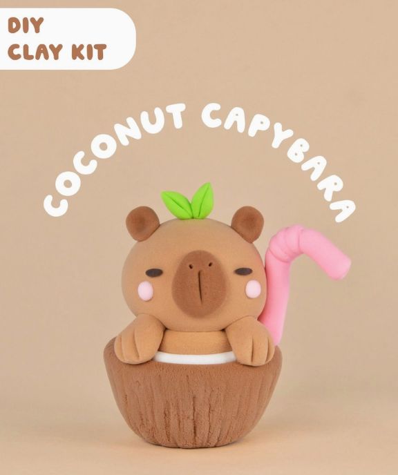 Food Animals Clay Kit Food Animals Clay Kit, Colour: Coco Capybara