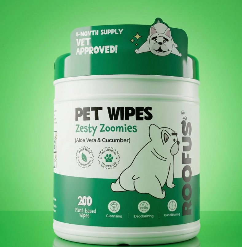 Dog Grooming Wipes — Hydrating Aloe &amp; Cucumber