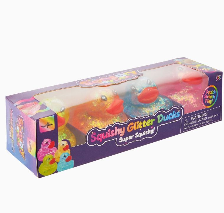 Glitter Ducks Stress Relief Fidget Toy (4 Pack) Glitter Ducks Stress Relief Fidget Toy (4 Pack)