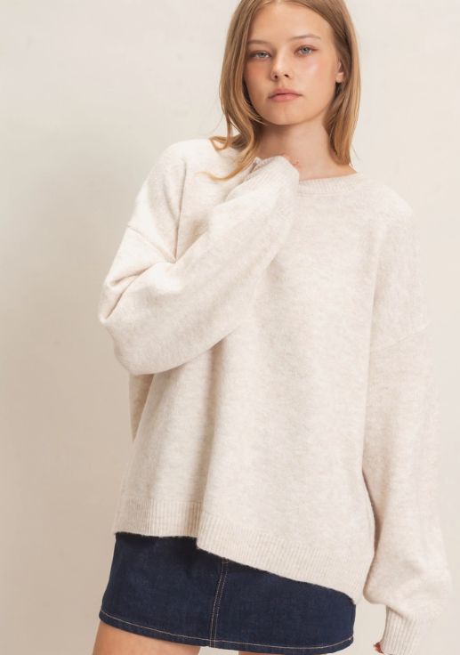 Open Back Bow Sweater