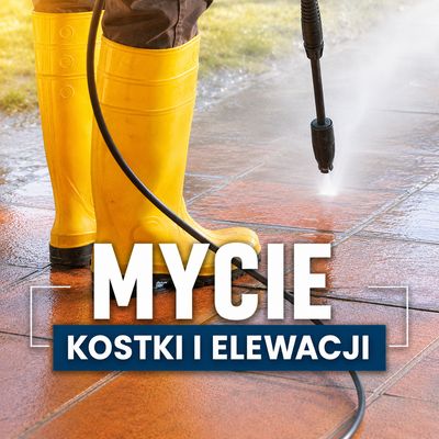 Mycie kostki, dachów i elewacji