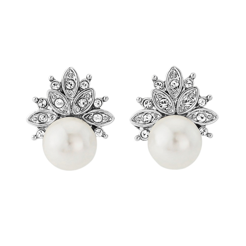 Cubic Zirconia Earrings - Chic Pearl