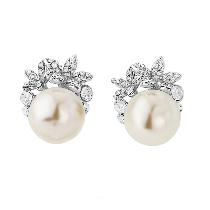 Chic Faux Pearl Earrings - Ivory