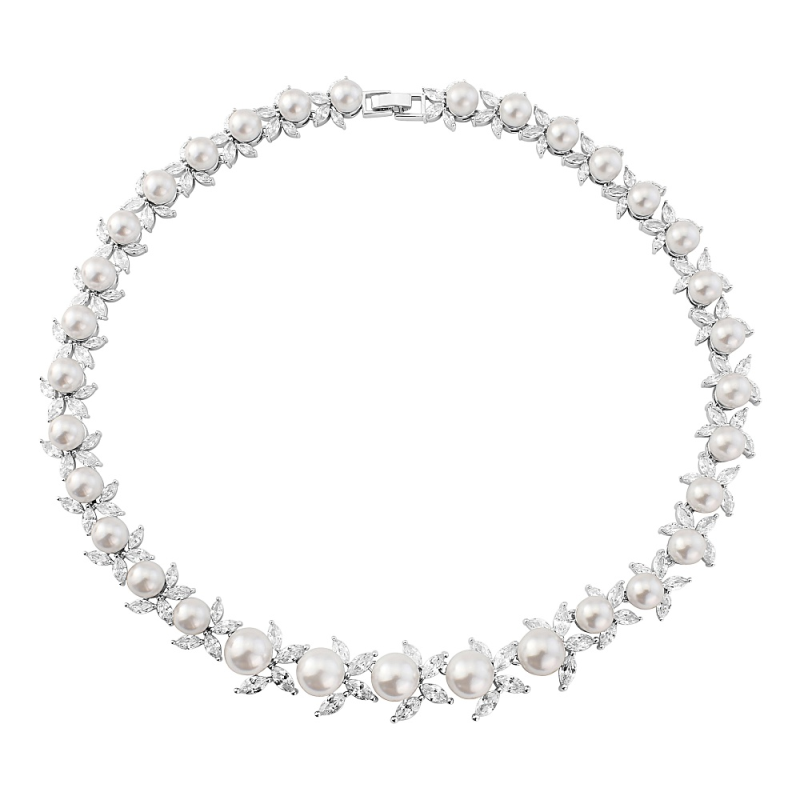Cubic Zirconia Collection - Vintage Bejewelled Necklace
