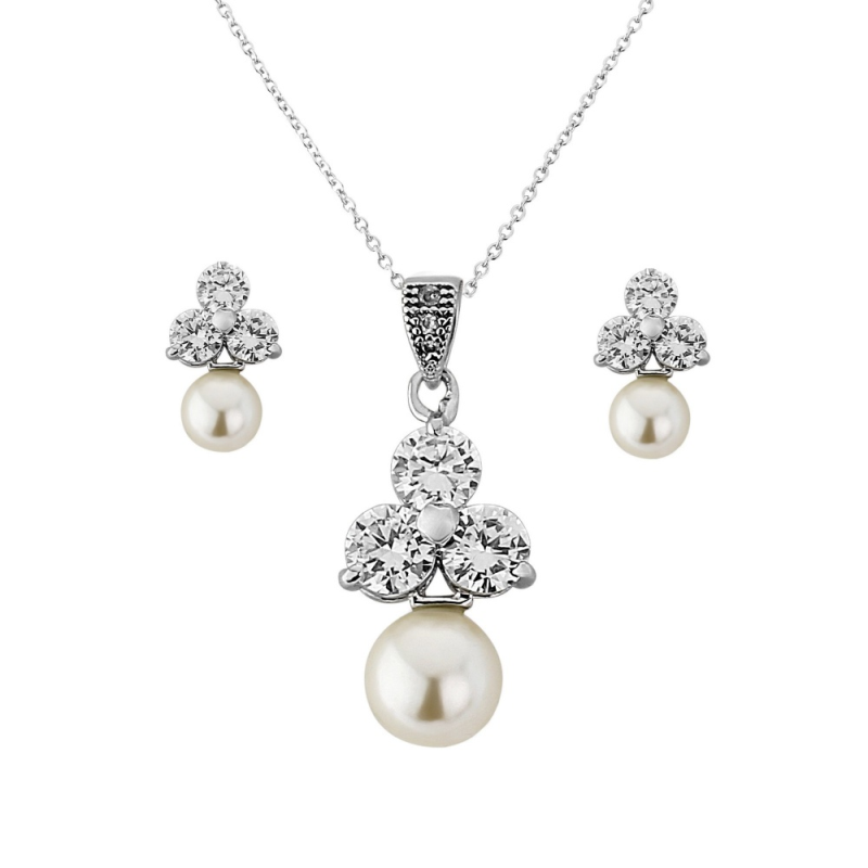 Cubic Zirconia Collection - Chic Starlet Necklace Set