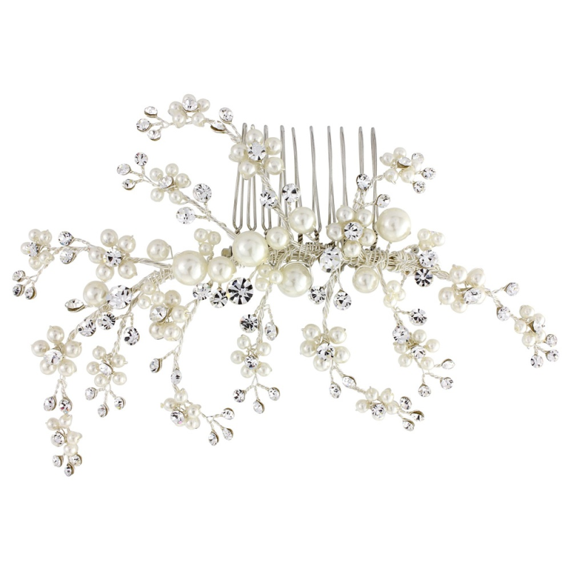 Betsy Luxe Hair Comb - SassB - Ivory