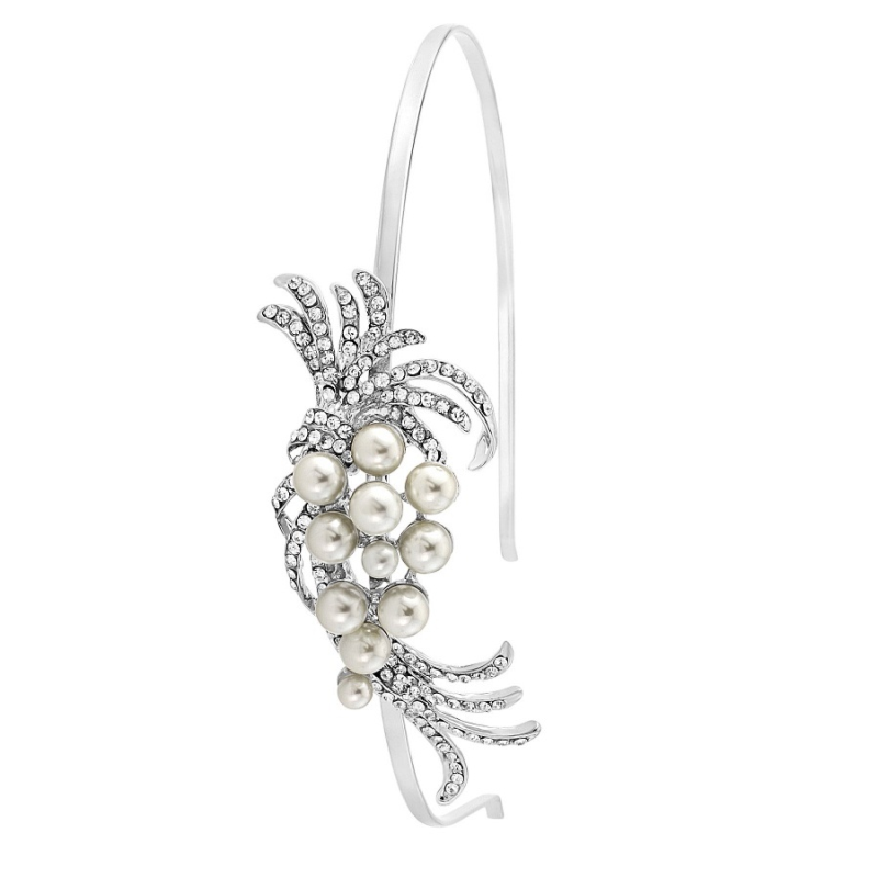 Chic Pearl Headband - Silver