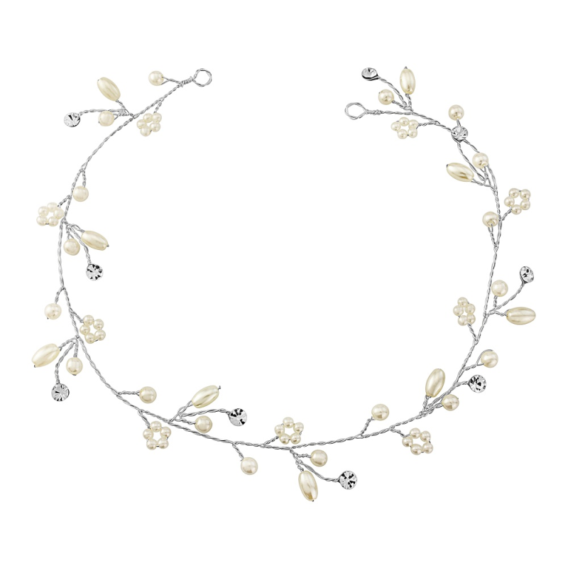 Pearl Romance Hair Vine - Ivory