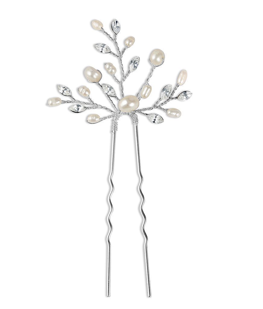 Elizabeth Freshwater Pearls Hair Pins - Set of Three