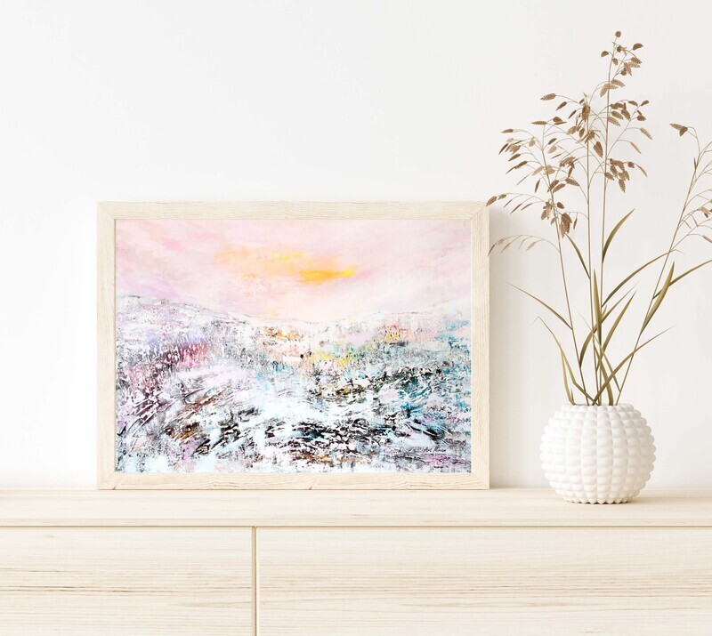 &quot;Jäähyväiset kylmälle&quot; Juliste 21x30cm.