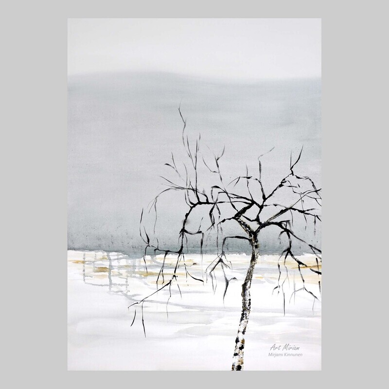 "Hiljaisuus" A6 kortti