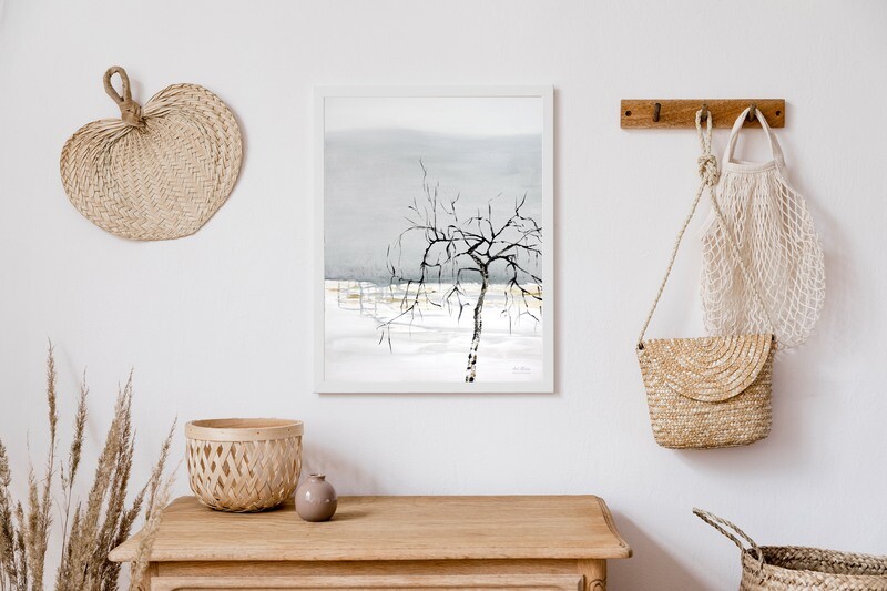 &quot;Hiljaisuus&quot; 30x40cm juliste