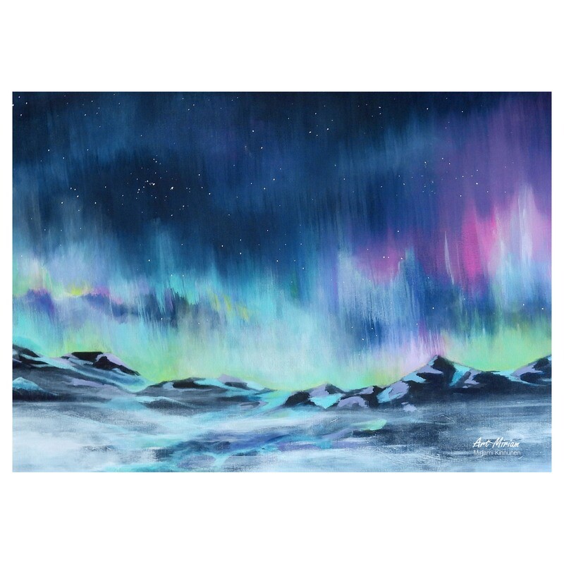 &quot;Aurora&quot; Juliste 21x30cm.