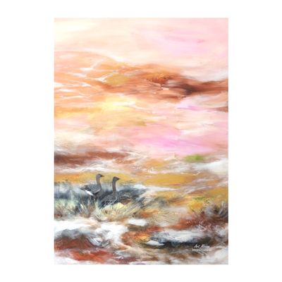 &quot;Metsähanhet&quot; Juliste 21x30cm.