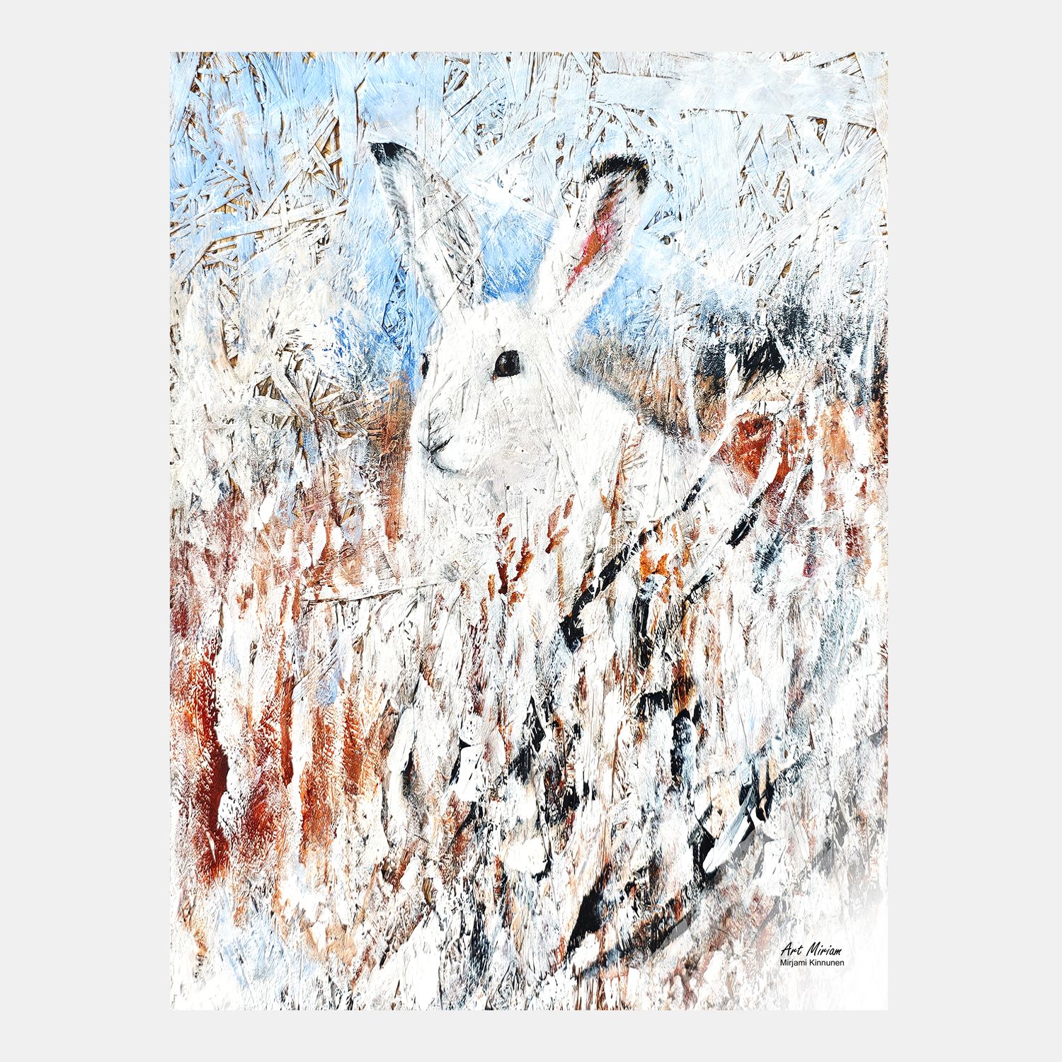 &quot;Metsäjänis&quot; 30x40cm juliste