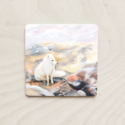Koivuiset lasinaluset 10x10cm