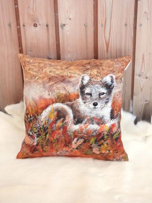 &quot;Syysnaali&quot;, Sisustustyynyliina 40x40cm