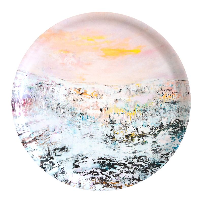 Jäähyväiset kylmälle, 40cm koivutarjotin