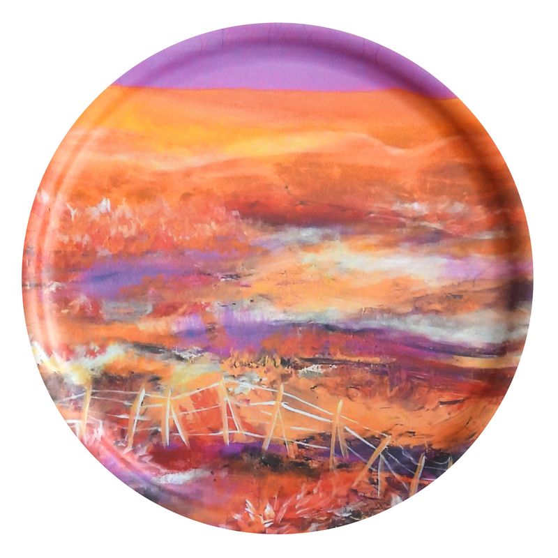 Aniliinitaivas, 40cm koivutarjotin