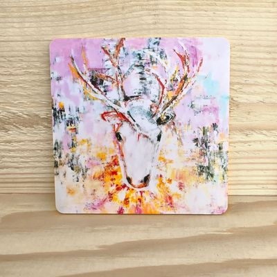 Koivuiset lasinaluset 10x10cm