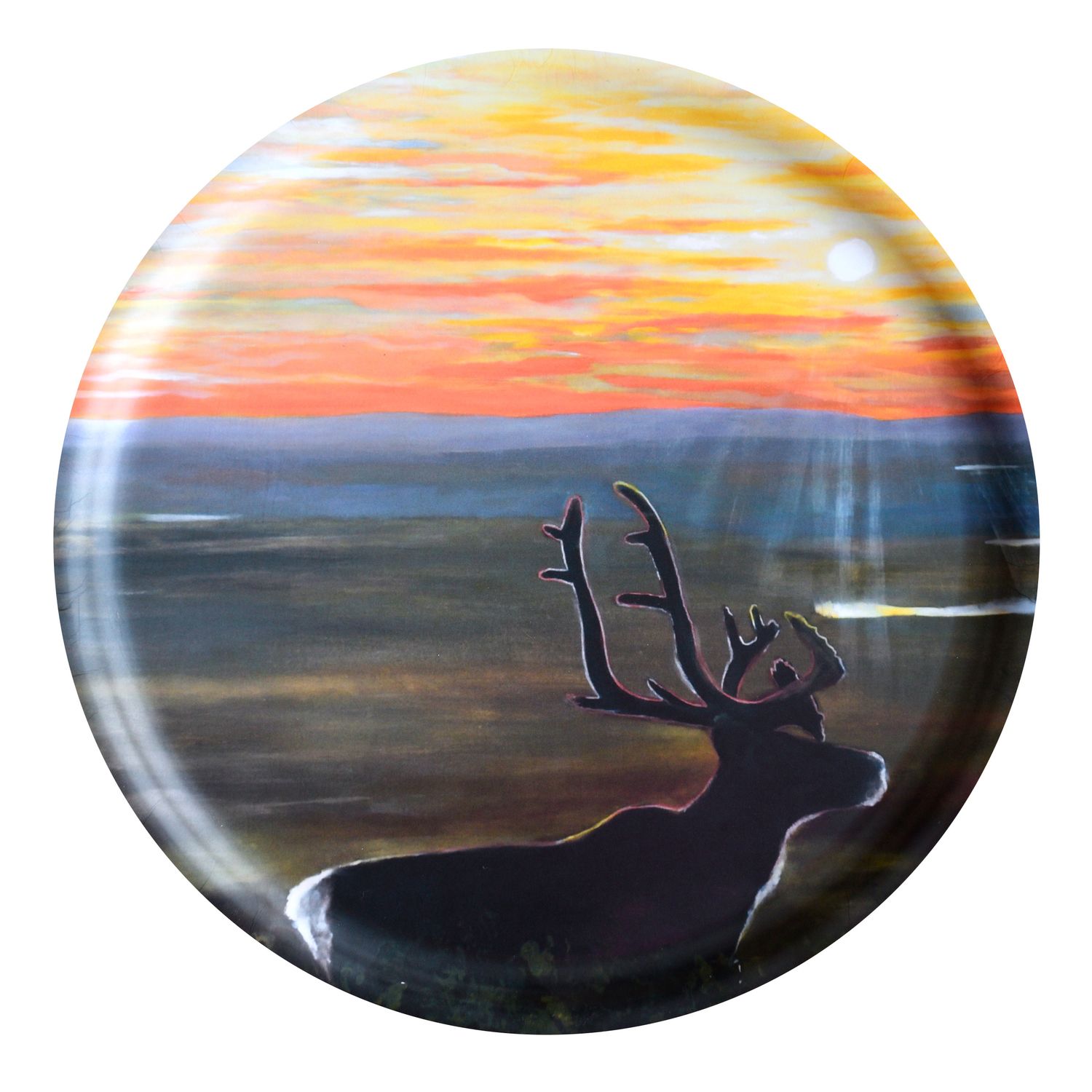 Yötön yö, 40cm koivutarjotin. Saapuu lisää 23.4.