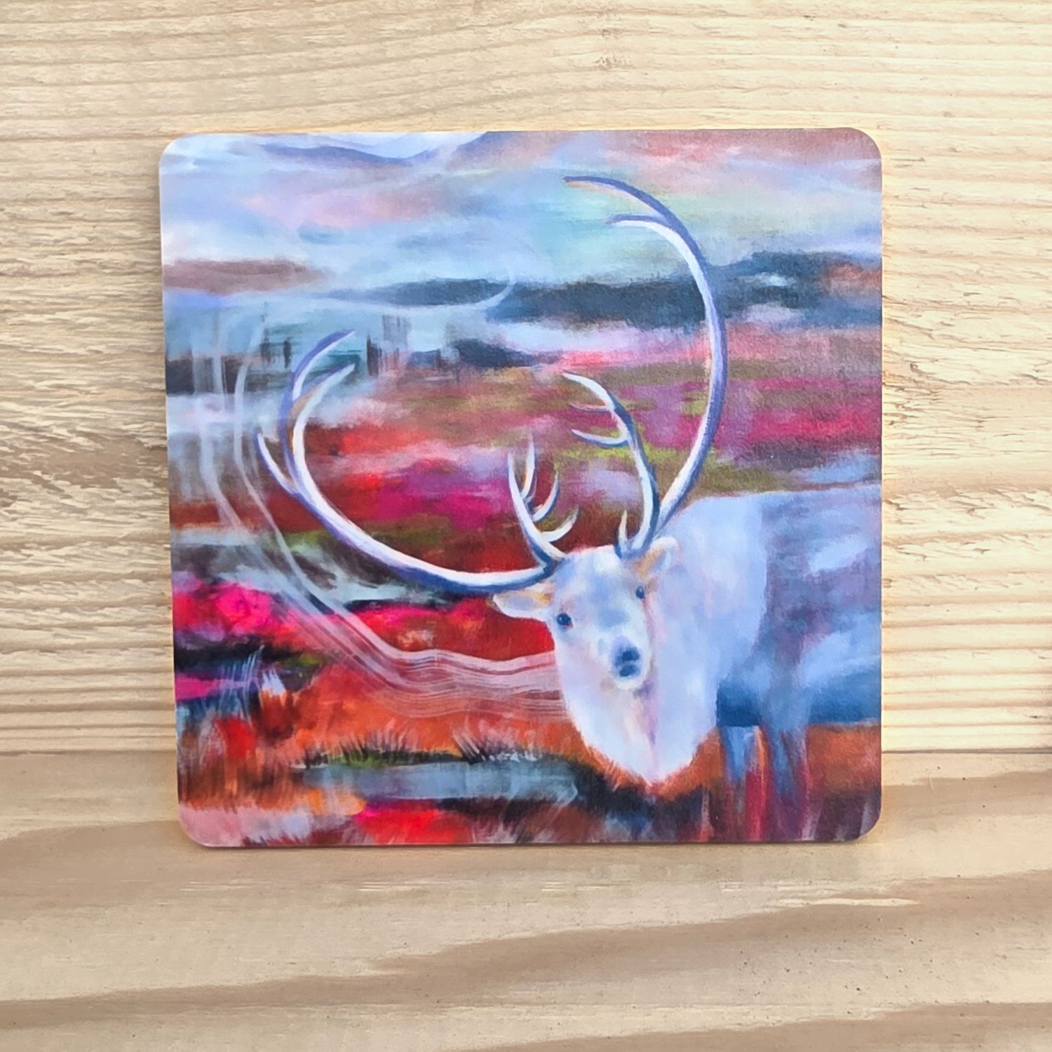 Uutuus! Koivuinen lasinalunen "Vaeltaja" 10x10cm