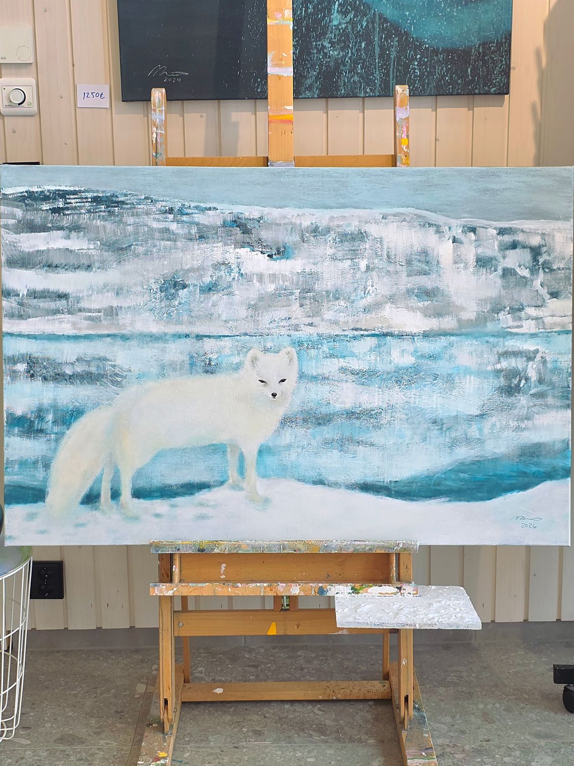 Akryylimaalaus pellavakankaalle 120x80x3cm