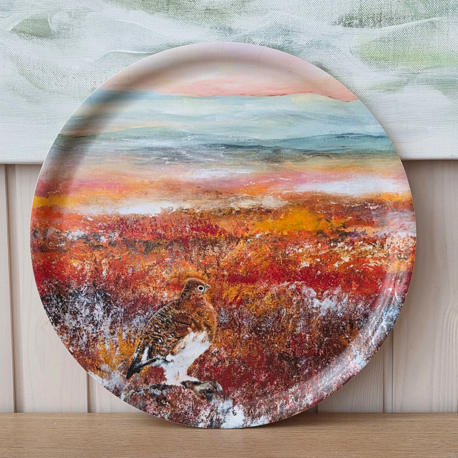 Uutuus! "Erämaa", 40cm koivutarjotin. Tuotekuvat tulossa!