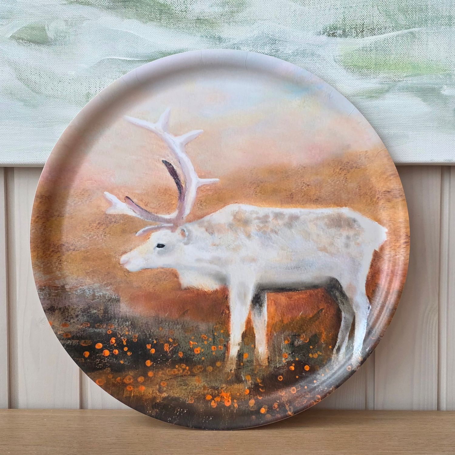 Uutuus! "Hillasuolla", 40cm koivutarjotin. Tuotekuvat tulossa!