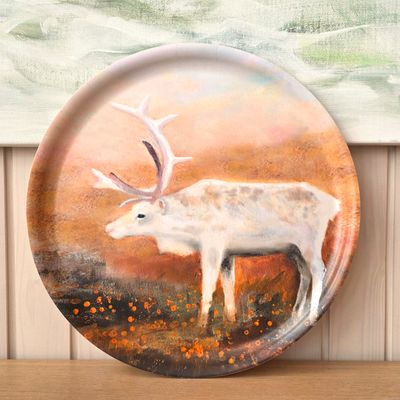 Uutuus! "Hillasuolla", 40cm koivutarjotin