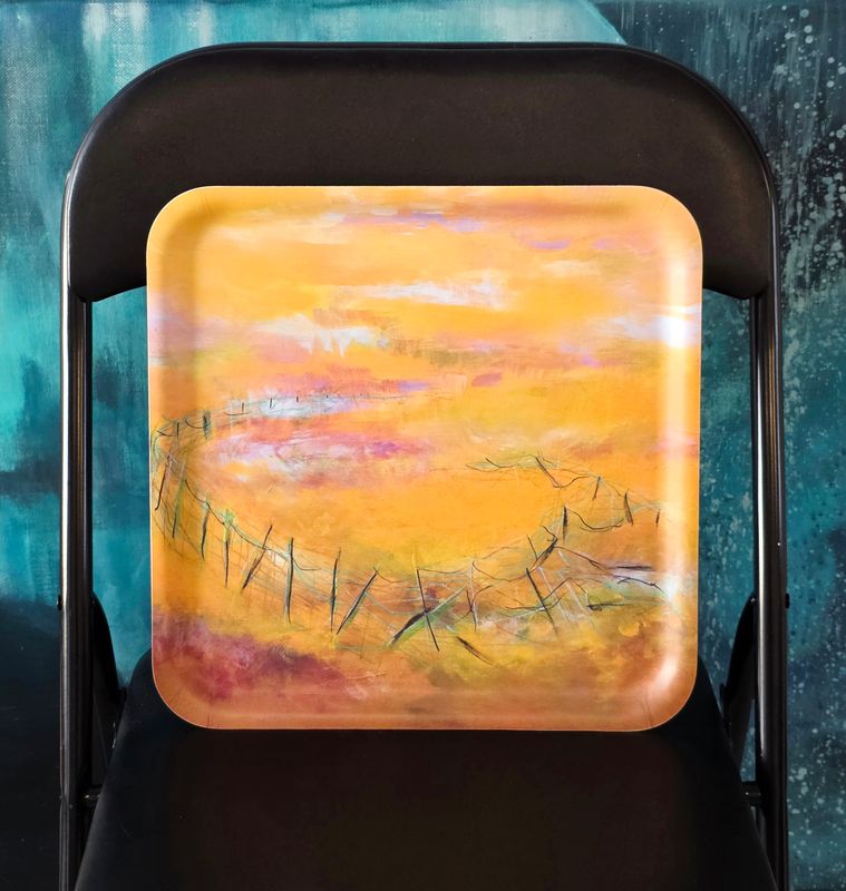 Uutuus! "Vanha aita", 33x33cm koivutarjotin. Tuotekuvat tulossa!