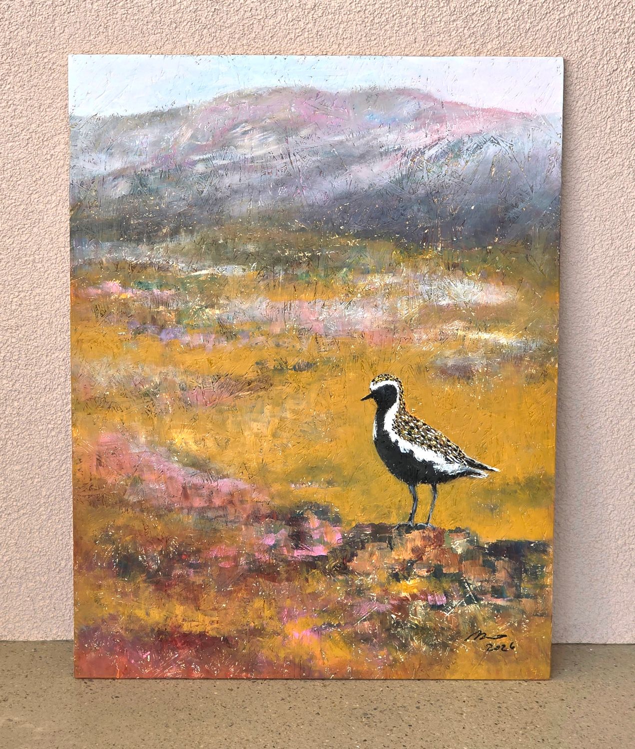"Kapustarinta" Akryylimaalaus vanerille 60x78x1cm