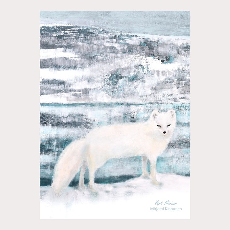 Uutta! "Arctic Fox" A6 kortti