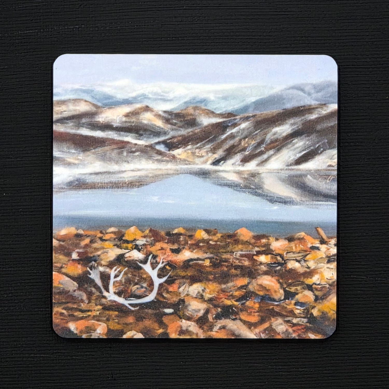 Uutta! Koivuinen lasinalunen "Rakka" 10x10cm
