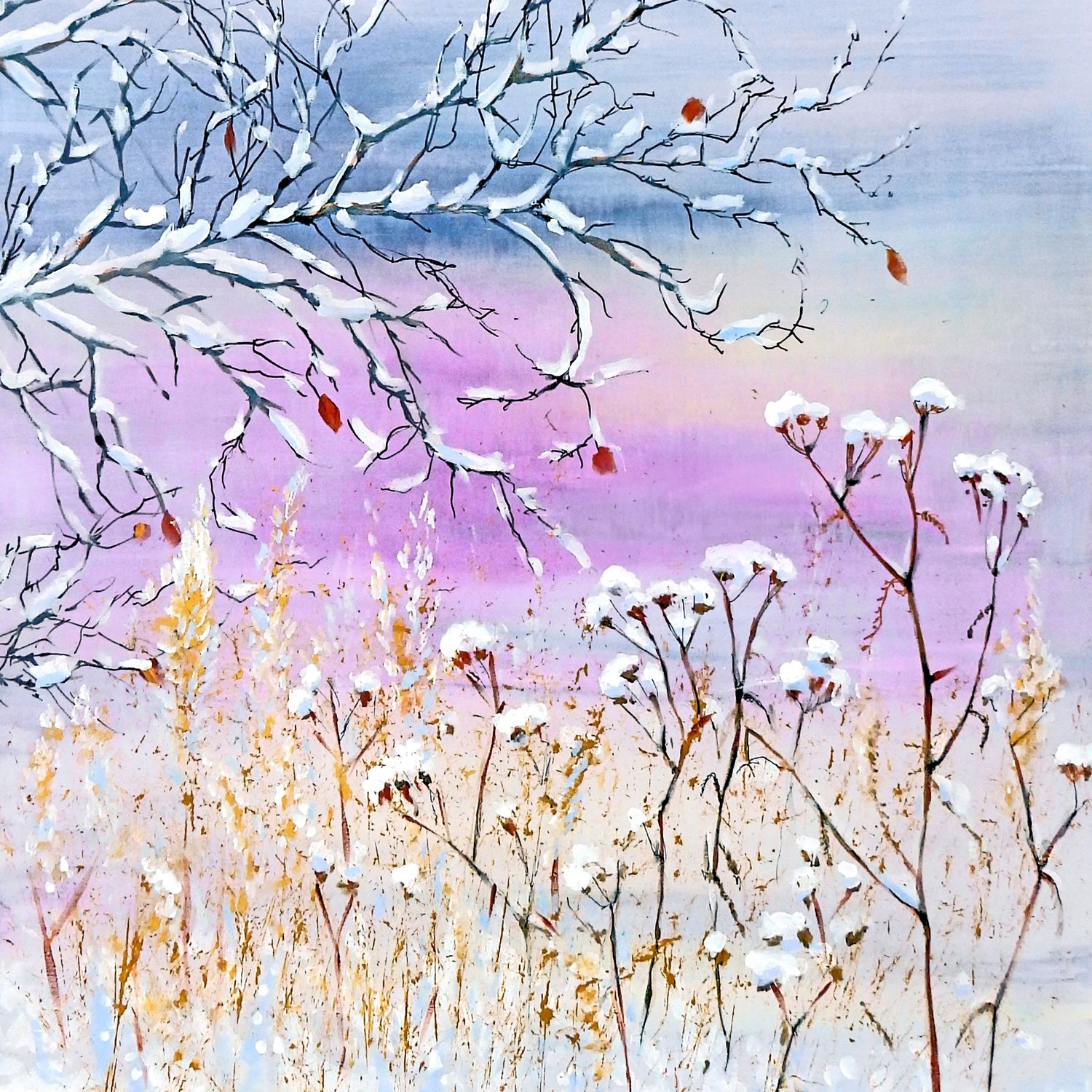 Tulossa uutta 9.10. "Ensilumi", Sisustustyynyliina 40x40cm