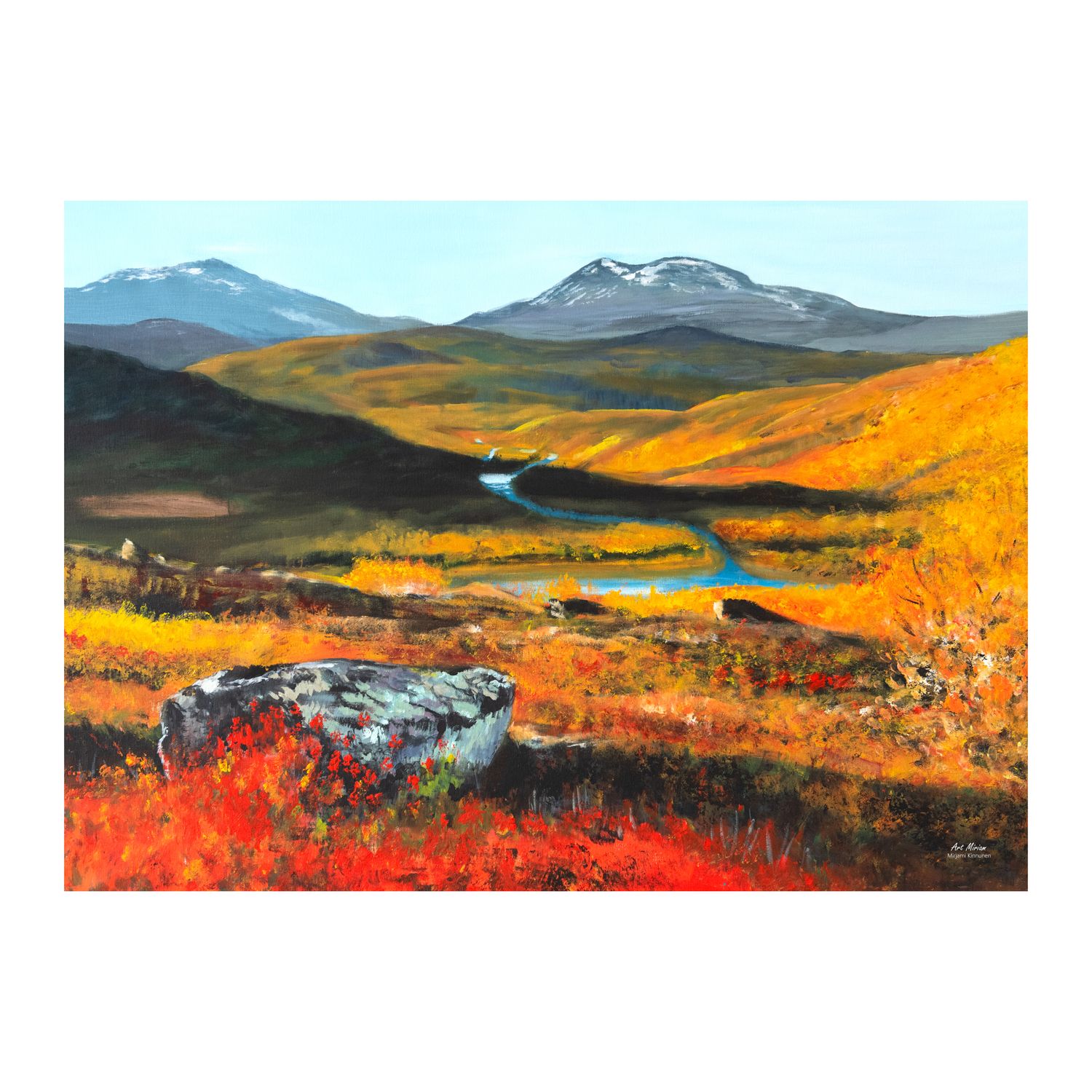 Tulossa uutta marraskuussa! "Kultaista valoa" Juliste 50x70cm