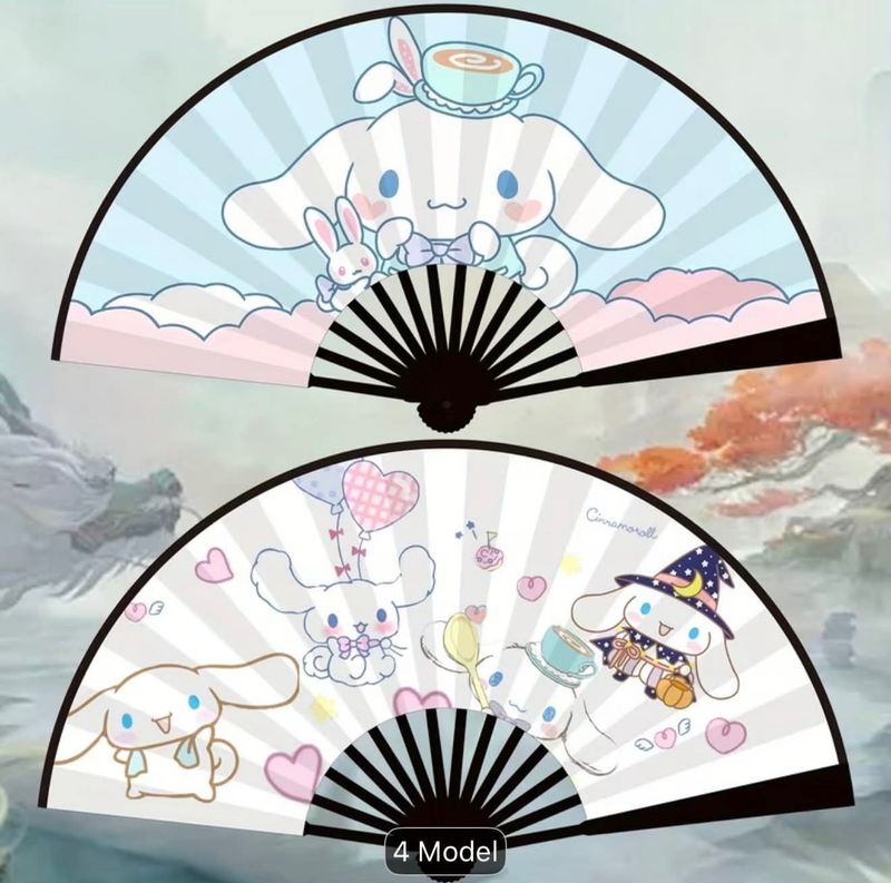 Kawii Anime Folding Hand Fan-Sanrio Character Collection