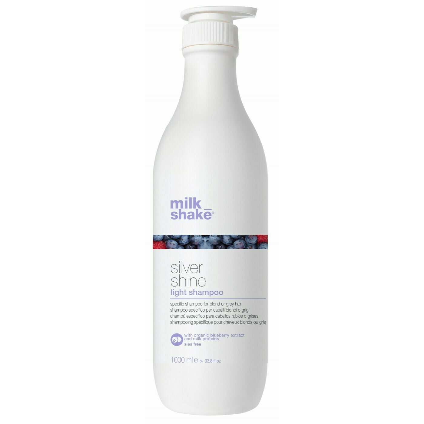 Shampoing Cheveux Blond &amp; Gris - Silver Shine Light - Milk_shake