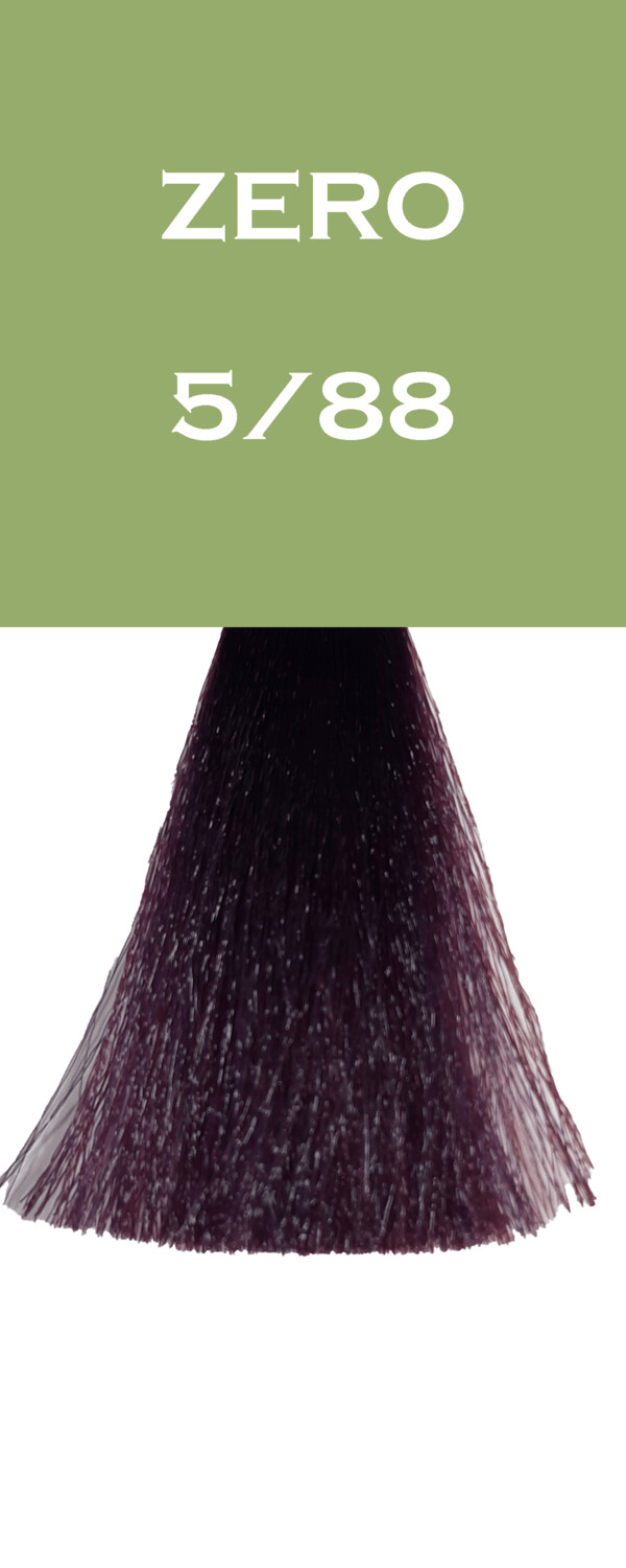 Coloration Zero Vegan - Châtain Clair Violet Intense - 5/88 - 100 ml - Vitality's