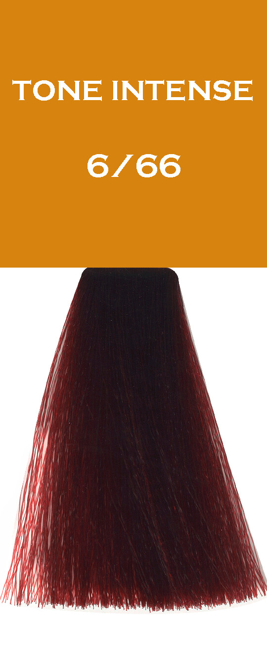 Crème Colorante - Blond Foncé Rouge Profond - 6/66 - Tone Intense - 100 ml - Vitality's