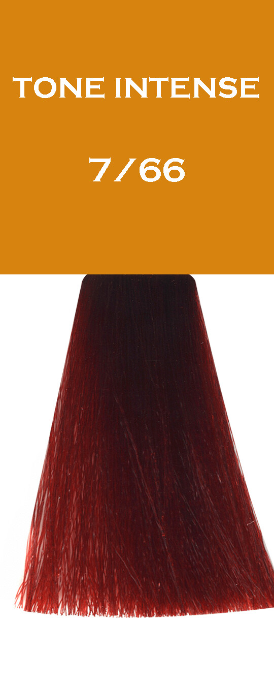 Crème Colorante - Blond Rouge Profond - 7/66 - Tone Intense - 100 ml - Vitality's