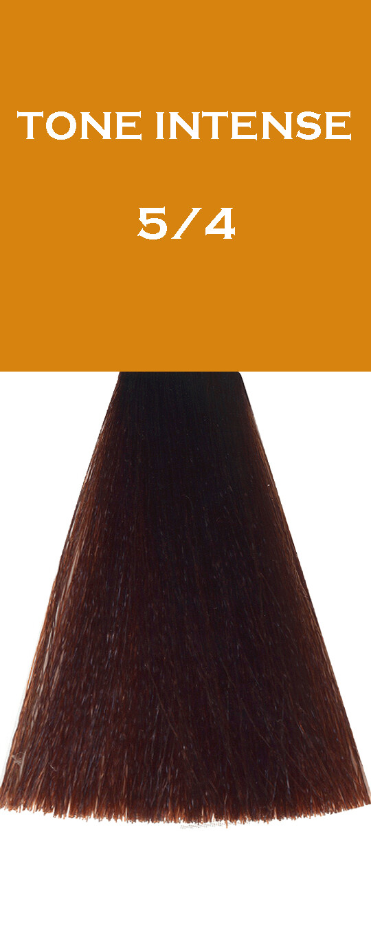 Crème Colorante - Châtain Clair Cuivré - 5/4 - Tone Intense - 100 ml - Vitality's