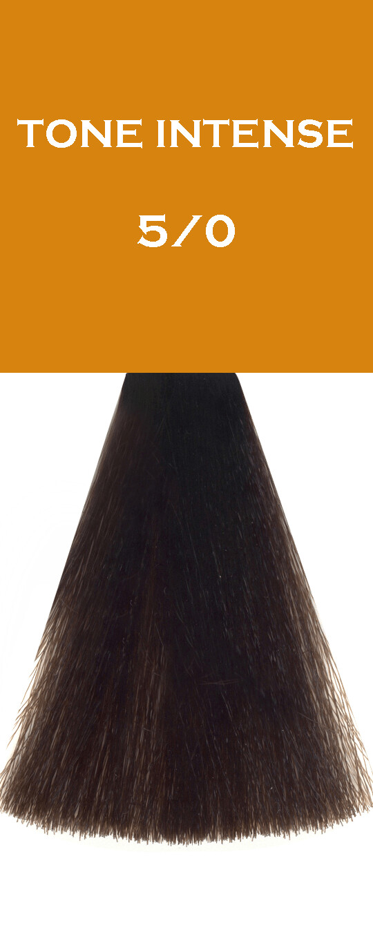 Crème Colorante - Châtain Clair - 5/0 - Tone Intense - 100 ml - Vitality's