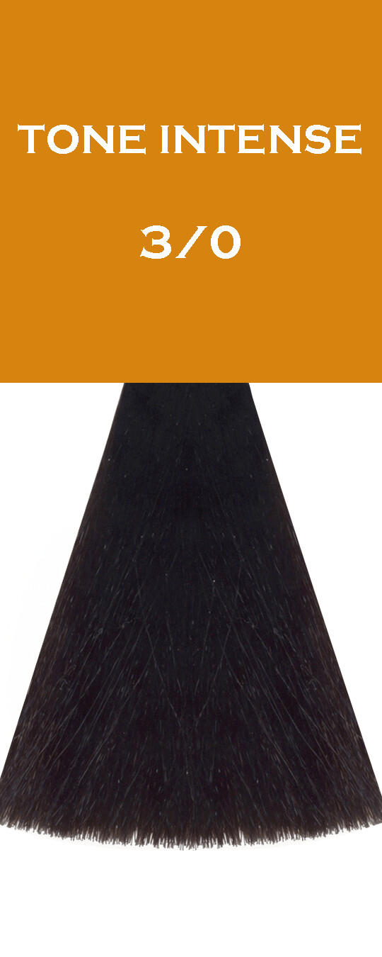 Crème Colorante - Châtain Foncé - 3/0 - Tone Intense - 100 ml - Vitality's