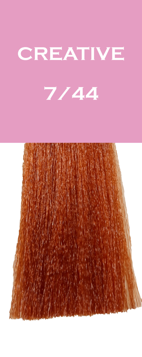 Coloration Creative - Blond Cuivré Intense - 7/44 - 100 ml - Milk_Shake